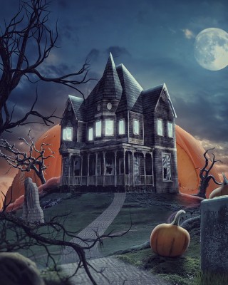 Halloween haunted house